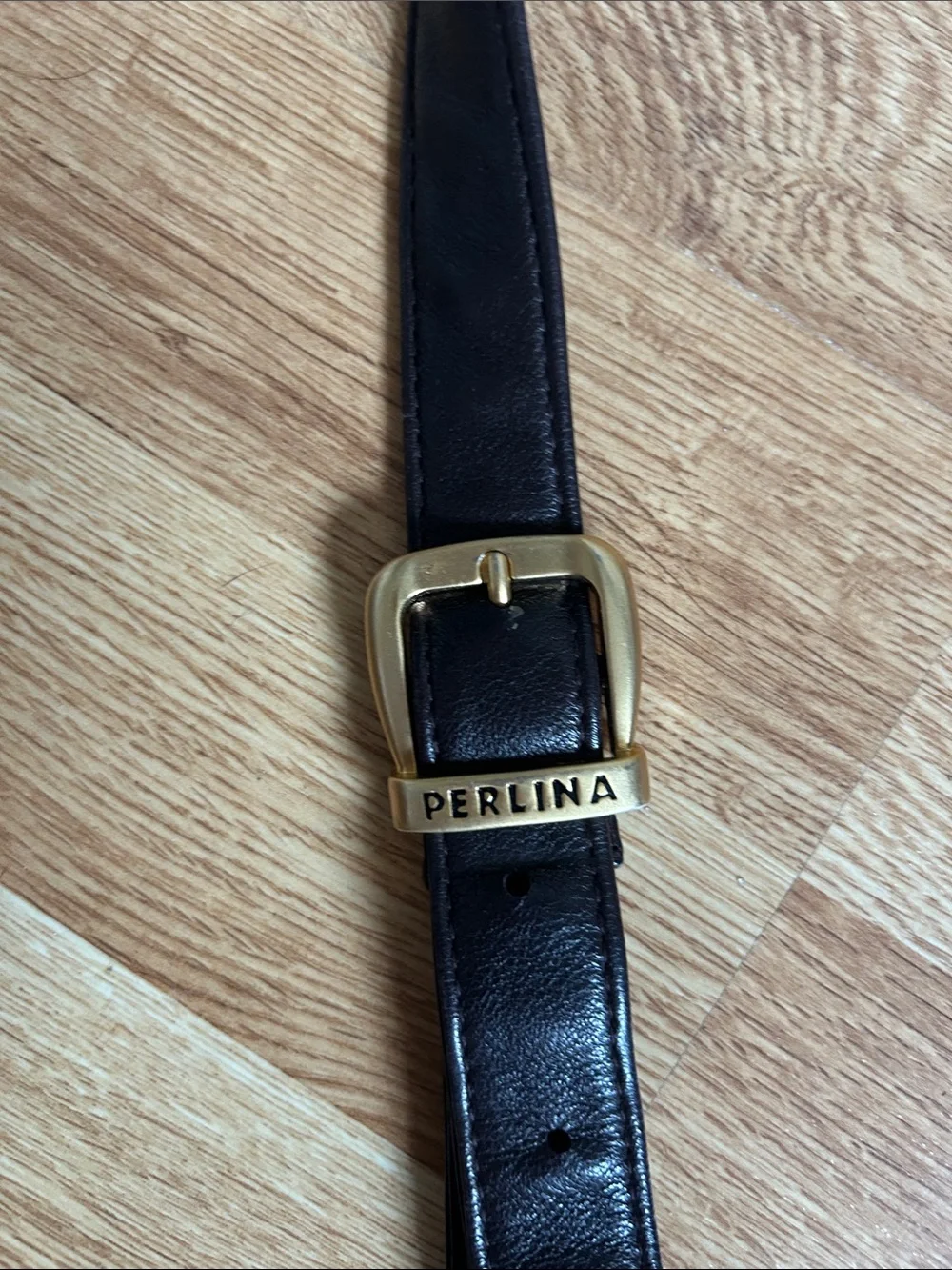 Brown Leather Crossbody Bag by